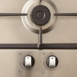 Plaque de cuisson gaz 2 foyers Cooke & Lewis coloris inox l.30,5 x P.51 x H.8,5 cm