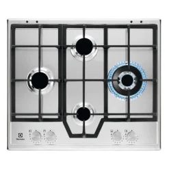 Plaque de cuisson gaz electrolux integre 4 foyers 59.5 cm