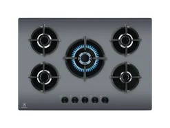 Plaque de cuisson gaz electrolux integre 5 foyers 74 cm