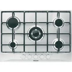 Plaque de cuisson gaz glem 5 foyers 1000 W 70 cm