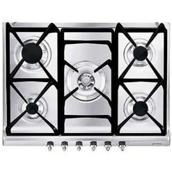 Plaque de cuisson gaz smeg 5 foyers 11900 W 68.5 cm