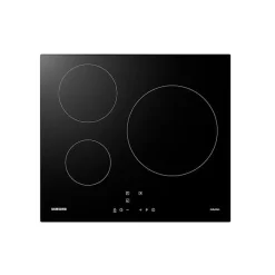 Plaque de cuisson induction - SAMSUNG - 3 zones - L59 x P57 cm - NZ63M3NM1BB/UR - 7200 W - Revetement verre - Noir