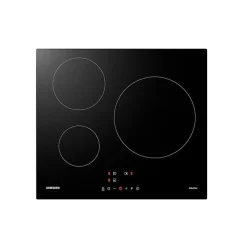 Plaque de cuisson induction - SAMSUNG - 3 zones - L59 x P57 cm - NZ63M3NM1BB/UR - 7200 W - Revetement verre - Noir