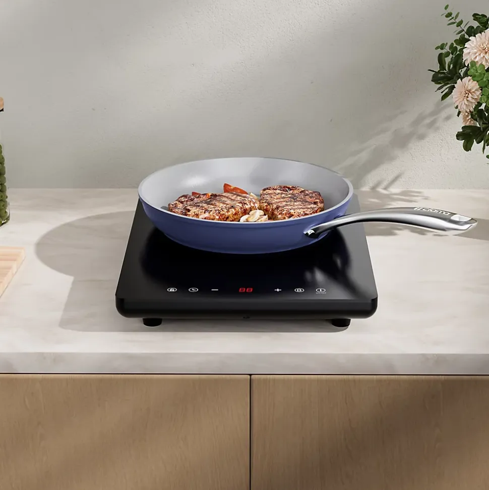 Plaque de cuisson induction Portable 1 Feux 2000W 9 Niveaux de Puissance Verrouillage Enfant Minuterie CDV201T