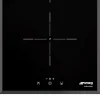 Plaque de cuisson induction 2 foyers Smeg coloris noir l.27 x P.51,5 x H.5,2 cm