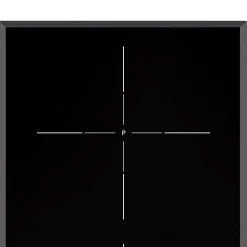 Plaque de cuisson induction 2 foyers Smeg coloris noir l.27 x P.51,5 x H.5,2 cm