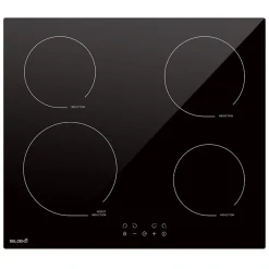 PLAQUE DE CUISSON INDUCTION 4 FOYERS - 6800 W - MINUTEUR - BELDEKO
