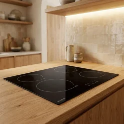 PLAQUE DE CUISSON INDUCTION 4 FOYERS - 6800 W - MINUTEUR - BELDEKO