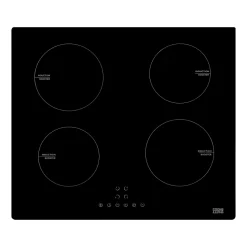 Plaque de cuisson induction 4 foyers Cooke & Lewis coloris noir l. 59 x P. 52 x H. 6,5 cm