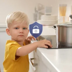 Plaque de cuisson induction 4 foyer 6000W L59xP52cm 9 niveaux de puissance commande tactile Ciarra CD4BIH-D