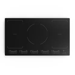 Plaque de cuisson induction 5 foyers GoodHome coloris noir l.90 x P.52 x H.6 cm