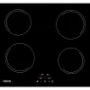Plaque de cuisson induction 4 Foyers 6000W L59xP52cm commande tactile minuteur 9 niveaux Ciarra CABBIH4-E