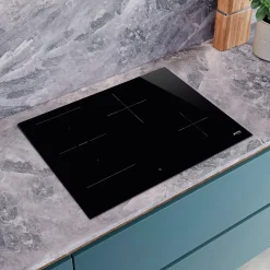 Plaque de cuisson induction 4 foyers - coloris noir - l.80 x P.51 x H.5,3 cm - Smeg SI1M4844D