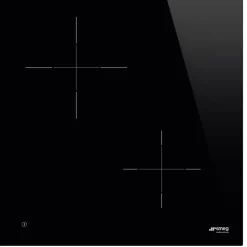 Plaque de cuisson induction 4 foyers - coloris noir - l.80 x P.51 x H.5,3 cm - Smeg SI1M4844D
