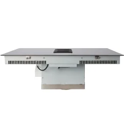 Plaque de cuisson induction 4 foyers GoodHome coloris gris anthracite l. 77 x P. 52 x H. 25 cm