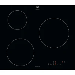 Plaque de cuisson induction 60cm 3 feux 6000w noir Electrolux LIB60320CK série 3000