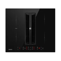 Plaque de cuisson induction avec Hotte Intégrée L59cm 7000W 500m3h 4 Foyers Booster Recyclage Evacuation Ciarra