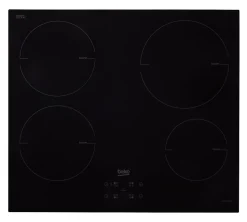Plaque de cuisson induction 4 foyers Beko coloris noir l.58 x P.51 x H.5,2 cm