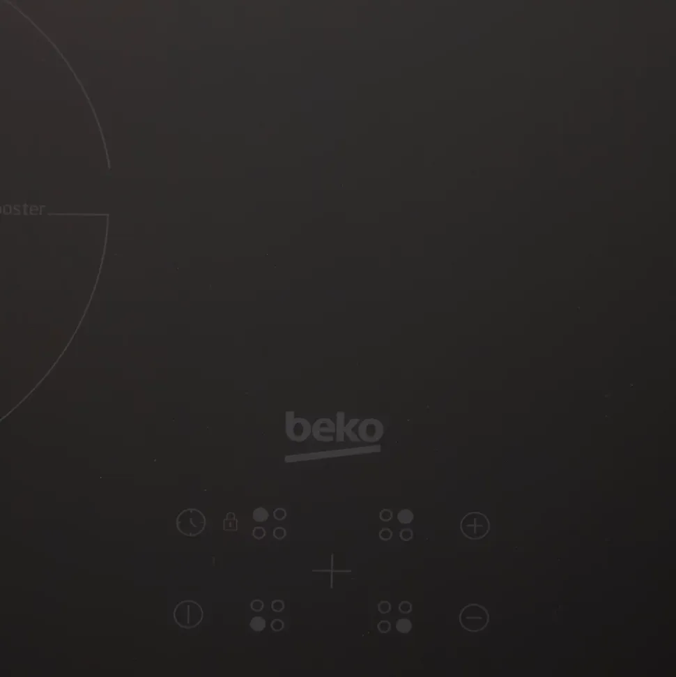 Plaque de cuisson induction 4 foyers Beko coloris noir l.58 x P.51 x H.5,2 cm