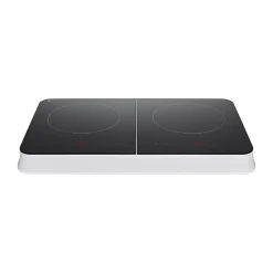 Plaque de cuisson posable - MEDION MD18493- Induction - 2 Foyers - 3500W - Blanc/Noir