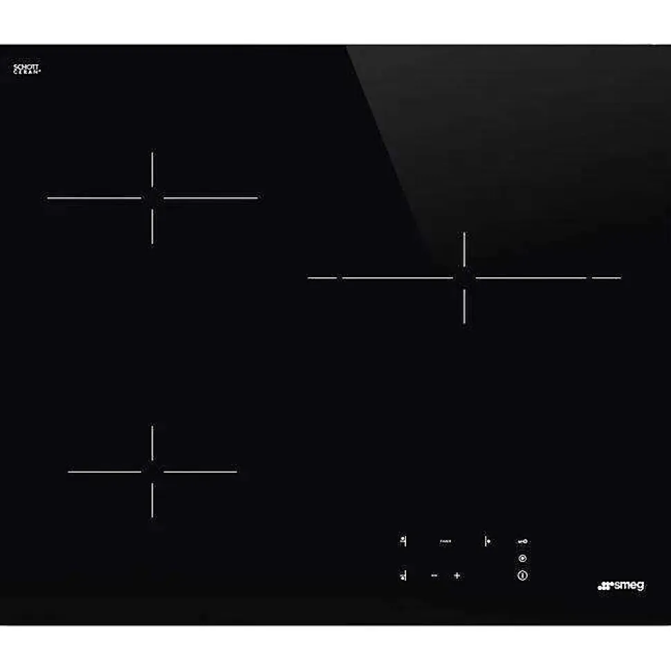 Plaque de cuisson vitroceramique smeg 3 foyers 5400 W 60 cm