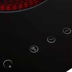 Plaque de cuisson vitrocéramique 2 foyers Cooke & Lewis coloris noir l.29 x P.52 x H.6 cm