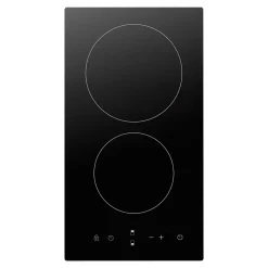 Plaque de cuisson vitrocéramique 2 foyers - coloris noir - l.28,8 x P.52 x H.5,5 cm NN2ZCR30EU