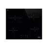 Plaque de cuisson vitrocéramique 4 foyers Smeg coloris noir l.60 x P.51 x H.6,3 cm