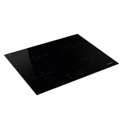 Plaque de cuisson vitrocéramique 4 foyers Smeg coloris noir l.60 x P.51 x H.6,3 cm