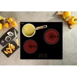 Plaque de cuisson vitrocéramique OCEANIC 3 foyers L56 x P49 cm OCEATV3Z60