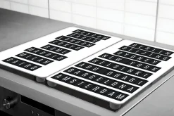 Plaque de protection verre trempé Airport décor "noms des villes", 2 pièces