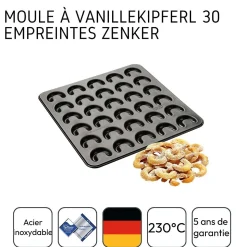 Plaque pour 30 croissants à la vanille 31 x 32 cm Zenker Special Creative