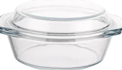 Plat à gratin en verre avec couvercle de 650 ml 17,5 cm