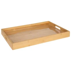 Plateau avec poignées en bambou 46x30cm - Beige- 5five
