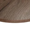 Plateau laminé chêne chocolat rond, diamètre 90 cm, pour bureau, table, table basse