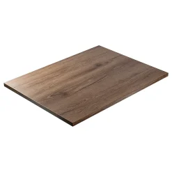 Plateau laminé chêne chocolat 120 x 60 cm pour bureau, table, table basse