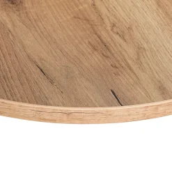 Plateau laminé chêne craft rond, diamètre 50 cm, pour bureau, table, table basse