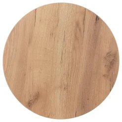 Plateau laminé chêne craft rond, diamètre 50 cm, pour bureau, table, table basse