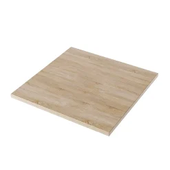 Plateau laminé chêne sonoma 90 x 90 cm pour bureau, table, table basse