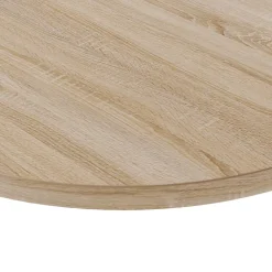 Plateau laminé chêne sonoma rond, diamètre 50 cm, pour bureau, table, table basse