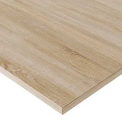Plateau laminé chêne sonoma 160 x 80 cm pour bureau, table, table basse