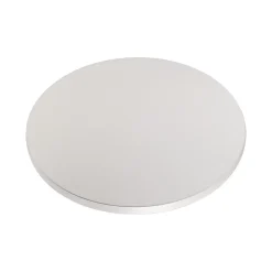 Plateau laminé gris rond, diamètre 50 cm, pour bureau, table, table basse