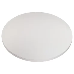 Plateau laminé gris rond, diamètre 68 cm, pour bureau, table, table basse