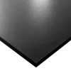 Plateau laminé noir 90 x 90 cm pour bureau, table, table basse