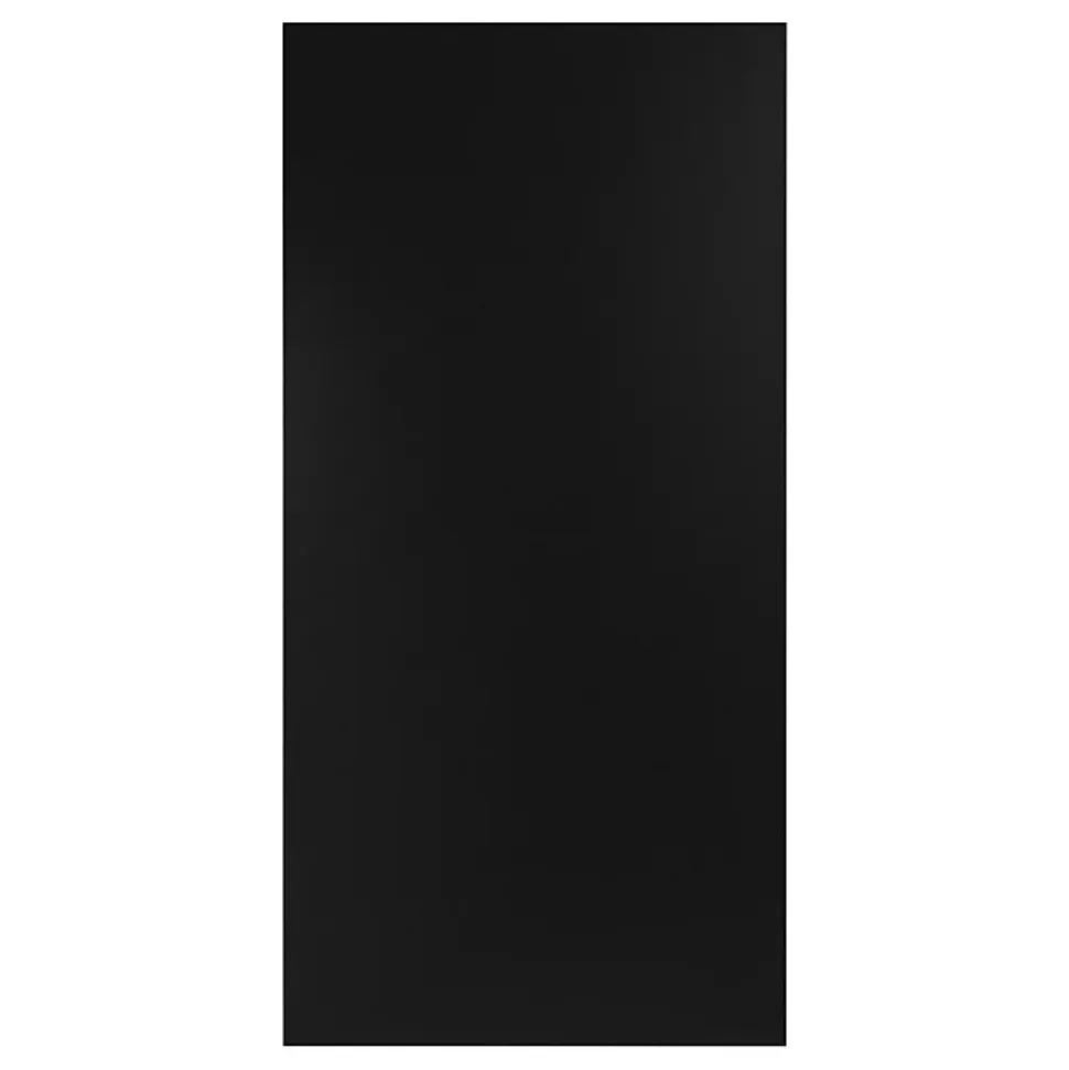Plateau laminé noir 138 x 68 cm pour bureau, table, table basse