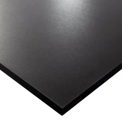 Plateau laminé noir 120 x 80 cm pour bureau, table, table basse
