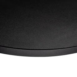 Plateau laminé noir rond, diamètre 68 cm, pour bureau, table, table basse