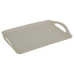 Plateau Poly 45,5x31,5cm beige antidérapant - Beige- 5five