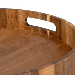 Plateau rond D35cm Acacia - Marron- 5five