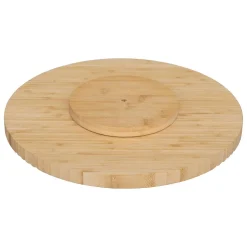 Plateau tournant en bambou D35cm - Beige- 5five